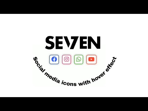 Social media icons HTML tutorial.