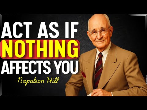 🏆Act as if nothing affects you - Napoleon Hill🏆