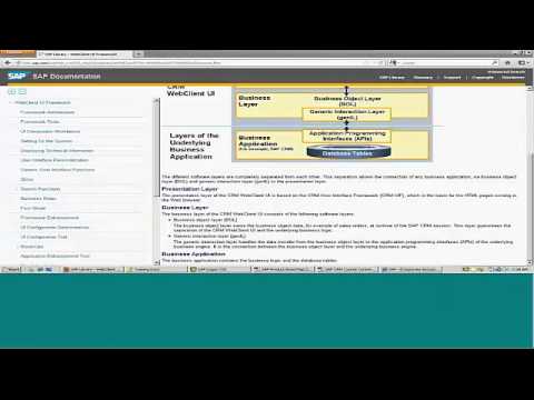 SAP CRM Technical Online Training