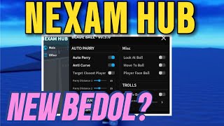 Blade Ball Script Roblox New Script Nexam Hub OP | Anti Curve Best Parry Auto Spam Look At Ball