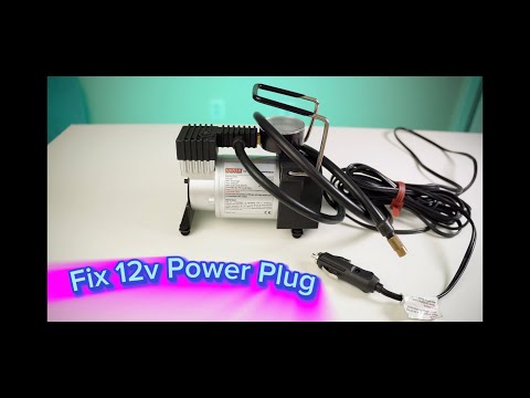 Fix Power Plug for 12 Volt ViAir Air Compressor,  Repair 12v cigarette Plug