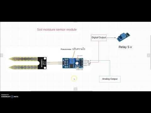 EP.4 เซ็นเซอร์วัดความชื้นในดิน(soil moisture sensor module)