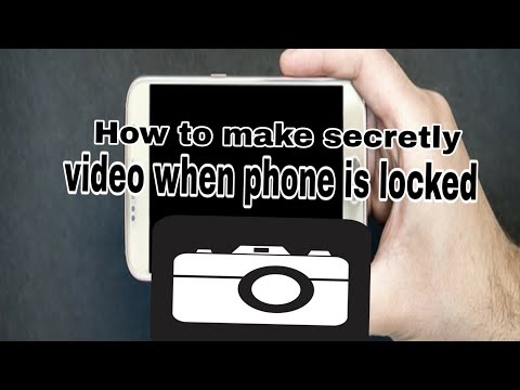 Shoot secret video with locked phone!!