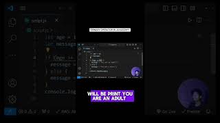 Ternary Operator vs If-Else in JavaScript: Simplify Your Code! #shorts #coding #javascript