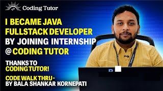 Code Walk through by Bala Sankar | Coding Tutor