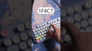 What Does Unicode 1F4C7 Represent? It’s the Card File! 📇 #unicode #emoji #shorts #msword #keyboard
