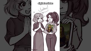 Traditional artists always have the "one layer" challenge #artmeme #animation #animated #artist #fyp