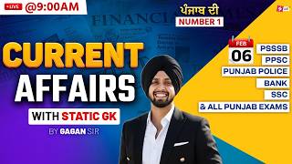 6th February Current Affairs 2026 | Current Affairs Today Punjab For PSSSB, PPSC, Punjab Police 2026