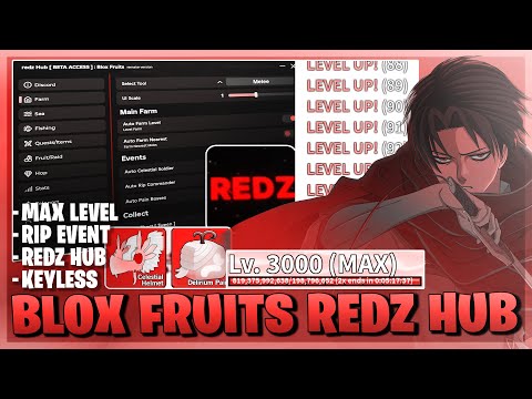 Blox Fruits Script *NO KEY* - Rip Event, Redz Hub, Max Level, Auto Fishing, Kill Aura & More!⚔️🎭