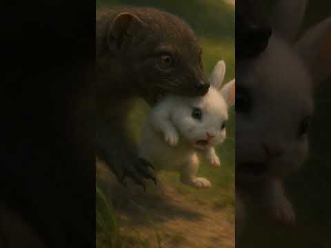 brave rabbit dad saves#rabbit #shortsai #shorts