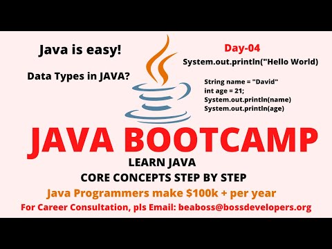 DATA TYPES IN JAVA