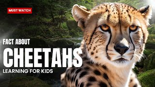 CHEETAHS FOR KIDS - Cheetah Facts Videos for Children, Preschoolers and Kindergarten