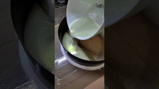 I created a form and added some epoxy #woodworking #clockproject #epoxyresin