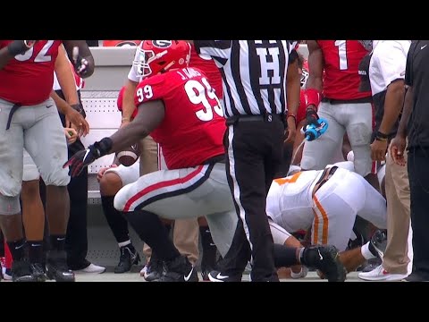 Pickens gets Unsportsmanlike Penalty for Squirting Water on Tennessee QB | Georgia vs Tennessee
