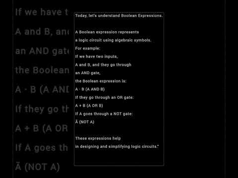 "What is a Boolean Expression?"