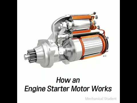 Engine Starter Motor Works #starter_motor #Mechanical_Student