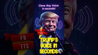 Clone Trump's Voice in Seconds! 🤯 | Insane AI F5-TTS Demo using Trump's voice | IshworTech #shorts