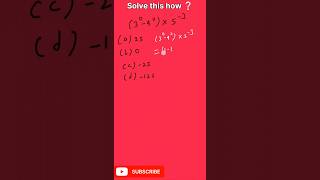 Solve this how ❓🤔 #shortsfeed #exponents #maths  #exponenttricks #trending #viralshorts #viral video