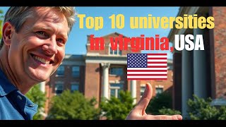 Top 10 universities in virginia । Best universities in the usa । #virginia