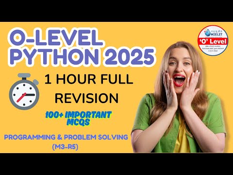 🎯 O Level Python 2025: 111 Most Important MCQs | M3-R5 | Full Syllabus Revision in 1 Hour