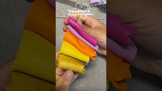 Creation d’un motif coloré en pâte Fimo ❤️✨ #fimo #diy