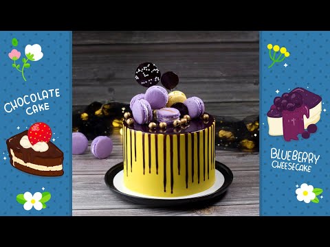 Summer Chocolate Cake Recipe | Decorate the best chocolate cake #shorts