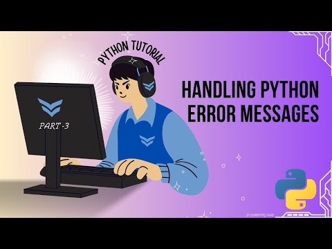 Python Error Message with Example| Handle errors  | Python Tutorial for Beginners Part 3
