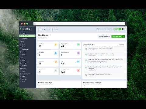 Superblog Dashboard 2 0