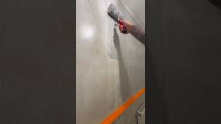 GETTING THE ROLLER FILLER ON.. the best alternative to having your walls plastered #youtube #ytshort