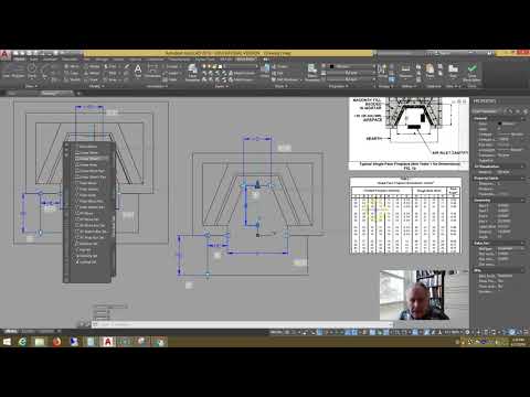 AutoCAD Brick Fireplace Dynamic Block