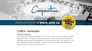 HELP WANTED: COBOL Developer