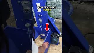 rice husking with practical tools #technology #moderntools #manufacturing