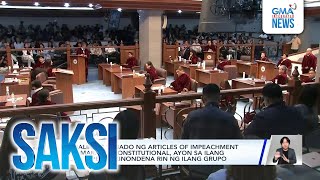 Saksi: (Part 2) Pananaw ng legal experts sa pagpapabalik ng articles of impeachment;...