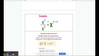 Exponent Basics Study Guide