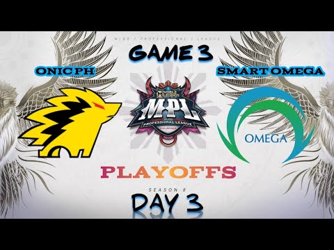 ONIC PH vs SMART OMEGA |Game 3|PLAYOFFS | MPL-PH SEASON 8 | Match 6 | MLBB | Day 3 | Oct 23, 2021