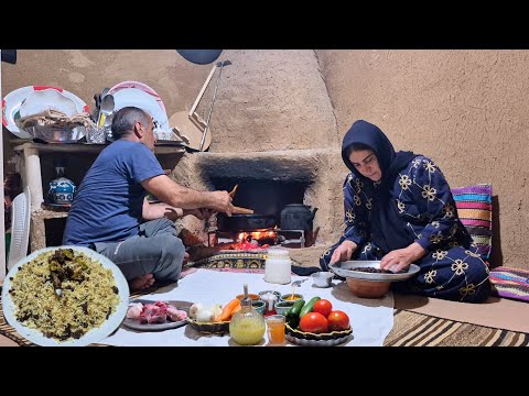 Simple Village Life | Cooking Tasty Rice and Meat in Nature