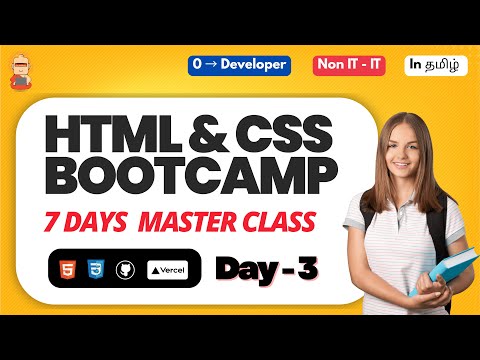 HTML & CSS Bootcamp – Day 3 | CSS Introduction, Types of CSS, Selectors, Colors & Text | TechMonks🎓