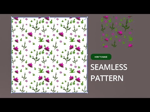 How to make seamless pattern (illustrator)