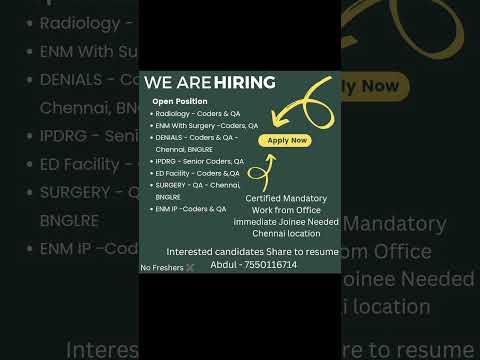 hiring on urgent basis don't miss the jobs #medicalcodingjobsforall