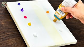 Mind-Blowing Acrylic Painting TRICK: Sunset Gradient & Haunted House Aesthetic! | Easy Tutorial