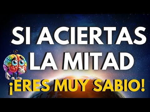 ¿Cuánto SABES? 🧠 30 Preguntas INCREÍBLES de CULTURA GENERAL