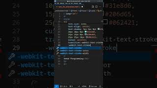 HTML outline 3d text effect.  #webdeveloperjourney #webdesign #programming #coding #codingtutorial