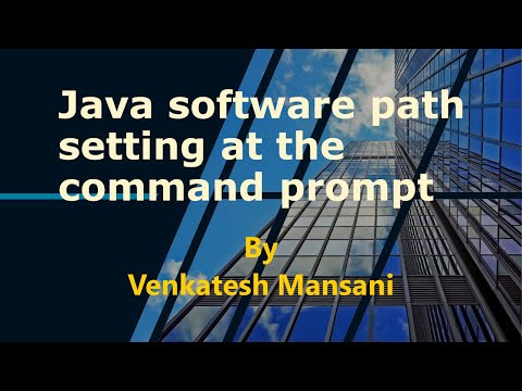 Java Software Path Setting At The Command Prompt