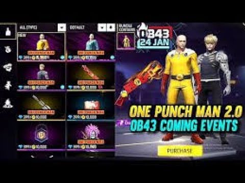 OB43 One Punch Man 2 0 Event   OB43 Update New Collaborations  New Evo Skin  New Hyperbook Free Fire