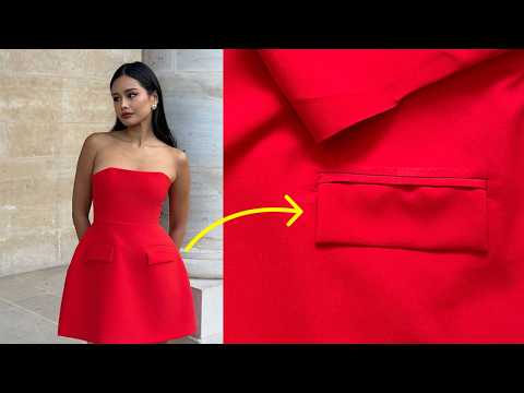 How To Sew Double Welt Pocket with Flap