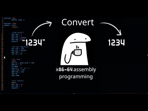 How to Convert String to Integer in x86_64 Assembly (Linux)