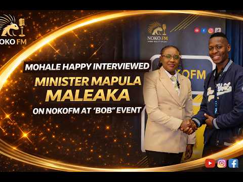 Mohale Happy Interviews Minister Mapula Maleaka 🔥 | BOB Event at Curro Soshanguve | Noko FM
