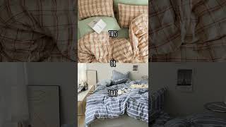 This or that? ♡  #pinterestideas  #cozygirl #pajamas #cozybedding