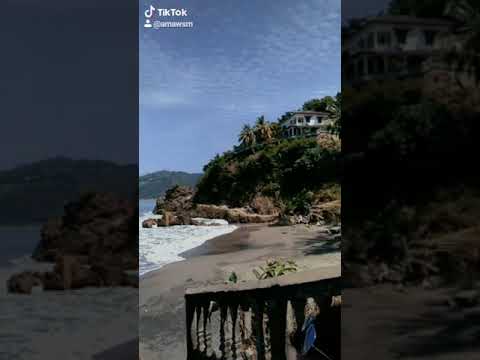 suasana pantai cibanban pelabuhan ratu ala tiktok