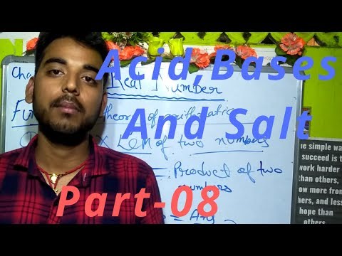 Acid,Base and Salt class 10 science cbse ! 08।#NCERT